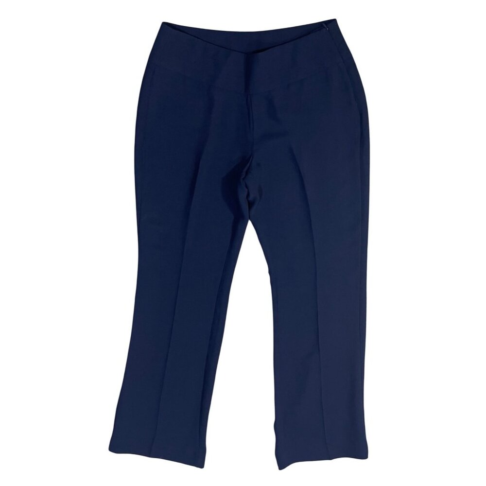 Cabi Curvy Trouser Pant Navy Blue Style 117 Side Zip Size 8